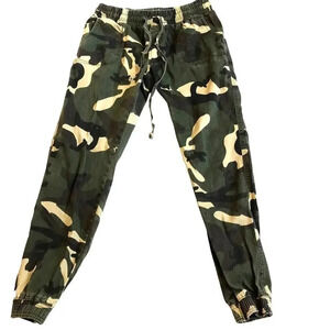 Roma Studio Camouflage Girl/Women Cozy Joggers Pants Size L/S